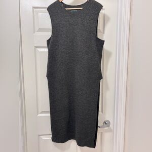 Cynthia Rowley Charcoal Sleeveless Midi Dress